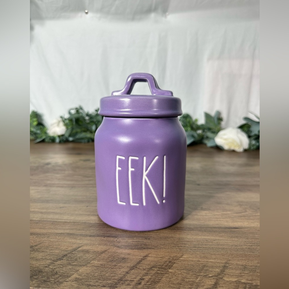 Rae Dunn EEK! Rare Halloween canister